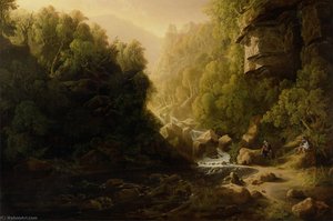 The Mountain Torrent — James Francis Danby