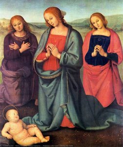 Madonna With Saints Adoring The Child — Pietro Perugino (pietro Vannucci)