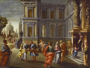 Presentation Of The Virgin At The Temple — Francisco Gutiérrez Cabello