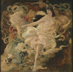 Wagnerian Cycle. Parsifal. The Flower-maidens — Fortuny