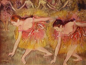 Bailarinas Acurtando — Hilaire-germain-edgar Degas