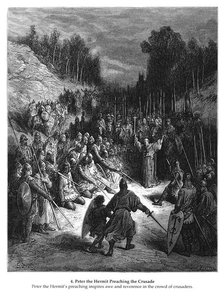 Peter The Hermit Preaching The Crusade — Paul Gustave Doré