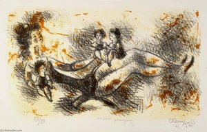 Mother Playing — Chaim Gross