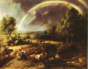 Landscape With A Rainbow Alte Pinakothek, München — Peter Paul Rubens