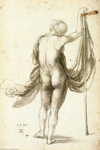 Female Nude From Behind — Albrecht Dürer