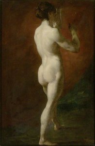 Standing Female Nude Seen From Behind — William Etty