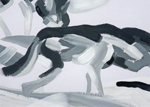 Tracks, Signs, Glimpse, Wolf (polyptych, Panel 7 Of 8) — Esther Tyson