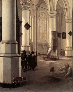 Interior Of The Nieuwe Kerk At Delft