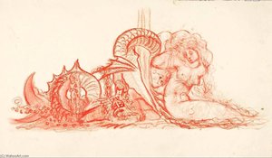 (Untitled Woman and Serpent)