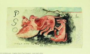 Love Each Other — Eugène Henri Paul Gauguin