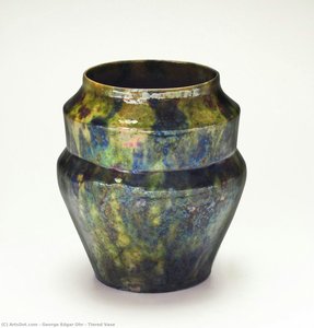 Vase À Plusieurs Niveaux — George Edgar Ohr (le Fou Potier De Biloxi)