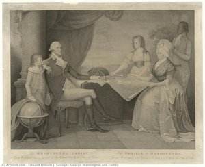 George Washington Y Su Familia — Edward Savage