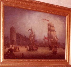 Leith Harbor, (painting)