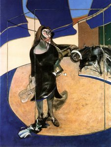 Porträtt Av Isabel Rawsthorne Stående På En Gata I Soho — Francis Bacon