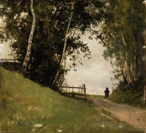Landscape With Birch Trees — Berndt Lindholm