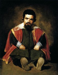 A Dwarf Sitting On The Floor (don Sebastian De Morra) — Diego Velázquez