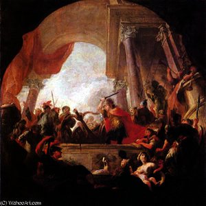 Alexander Cutting The Gordian Knot — Martino Altomonte