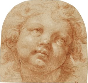 Head Of A Putto — Cristoforo Roncalli (il Pomarancio)