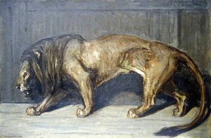 Lion En Cage — Theophile Alexandre Steinlen