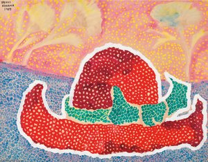 Hat Left Behind In The Field — Yayoi Kusama