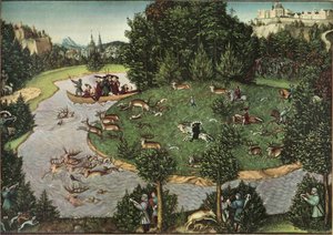 Stag Hunt Of Elector Friedrich Iii The Wise — Lucas Cranach The Elder