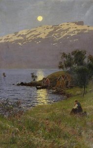 Midnight Sun over the Fjord