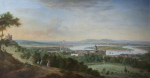Panoramic View Of Greenwich, The Thames, And London, From The East (one Tree Hill) — Robert Griffier