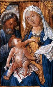 Gouache On Parchment Holy Family, Leipzig — Albrecht Dürer