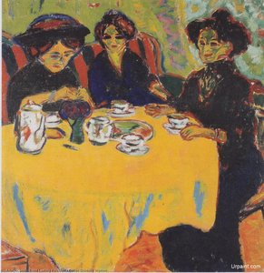 Femmes Buvant Du Café — Ernst Ludwig Kirchner
