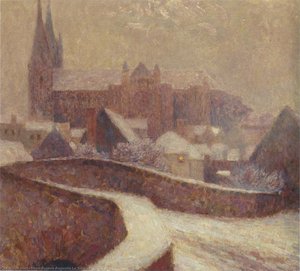 The Cathedral At Chartres — Henri Le Sidaner