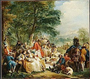 Halte De Chasse — Charles-andré Van Loo
