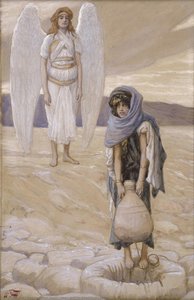 Hagar And The Angel In The Desert — James Tissot