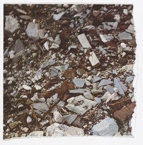 Torn Photograph From The 2nd Stop (rubble) (2nd Mountain Of Six Stops On A Section) From Artists Photographs — Robert Smithson