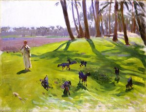 Landscape with Goatherd (also known as Woman Goatherd)