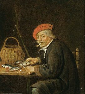 Man Scaling Fish — 奎林·格里茨·范·布雷克伦坎