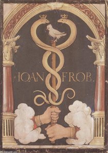 Druckvorlage Von Johannes Froben — Hans Holbein Der Jüngere