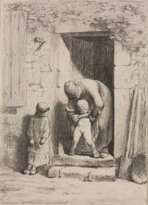 Maternal Solicitude — Jean-françois Millet