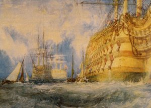 A First Rate Taking In Stores — Joseph Mallord William Turner