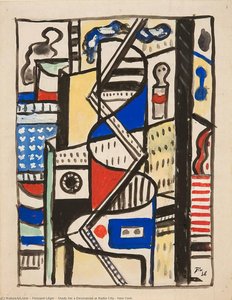 Estudio Para Una Decoración En Radio City, Nueva York — Fernand Léger