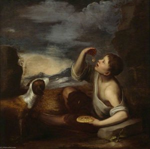 A Spanish Boy With A Dog — Bartolomé Esteban Murillo