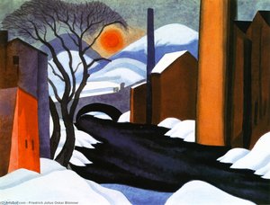 Mill Creek (also Known As Winter Sun) — Oscar Bluemner