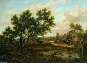 Landscape With A Cottage And Figures
