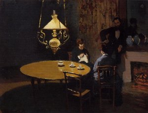 An Interior After Dinner — Claude Monet