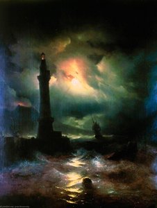Neapolitan Lighthouse — Ivan Konstantinovich Aivazovsky