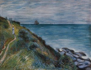 På Klipporna, Langland Bay — Alfred Sisley