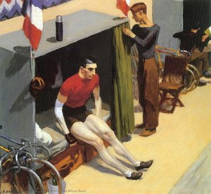 French Six Day Bicycle Racer — Edward Hopper