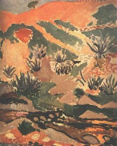 Landschaft mit Bach (Bach mit Aloe), Priva