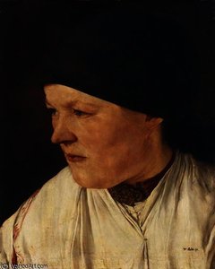 Kopf Eines Bauernmaedchens — Wilhelm Maria Hubertus Leibl