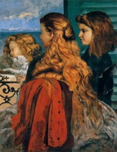 Tři Anglické Dívky U Okna — Gustav Courbet