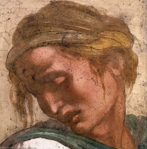 Jeremiah (detail) — Michelangelo Buonarroti